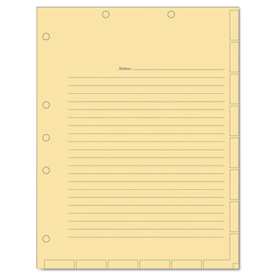 Tabbies Medical Chart Index Divider Sheets, 11 x 8.5, Manila, 400/Box TAB54519