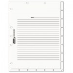 Tabbies Medical Chart Index Divider Sheets, 8-1/2 x 11, White, 400/Box TAB54520