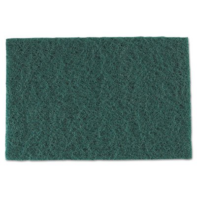 RPP S960 Medium-Duty Scouring Pad, 6 x 9, Green, 60/Carton RPPS960