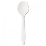 MWPPSS Mediumweight Polypropylene Cutlery, Soup Spoon, White, 1000/Carton BWKSOUPSPOON