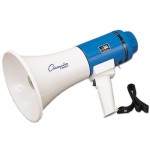 Megaphone, 12-25W, 1000 Yard Range, White/Blue CSIMP12W