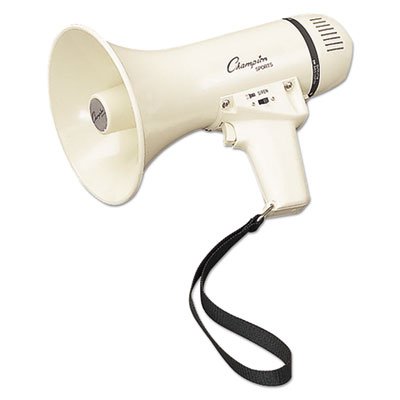 Megaphone, 4-8W, 400 Yard Range, White CSIMP4W