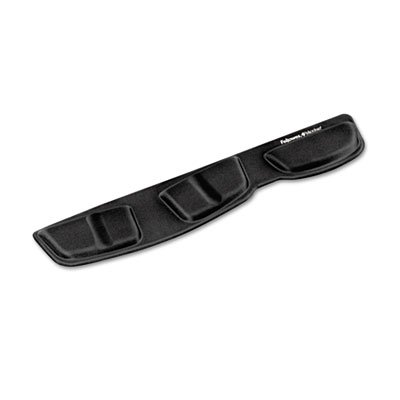 Fellowes Memory Foam Keyboard Palm Support, 13 3/4 x 3 3/8, Black FEL9182801