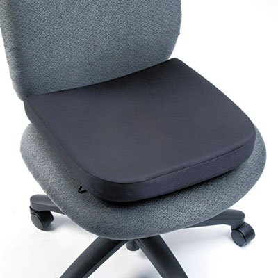 Kensington L82024 Memory Foam Seat Rest, 13-1/2"w x 14 1/2"d x 2"h, Black KMW82024