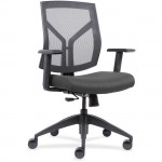 Lorell Mesh Back/Fabric Seat Mid-Back Task Chair 83111A202