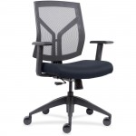 Lorell Mesh Back/Fabric Seat Mid-Back Task Chair 83111A204