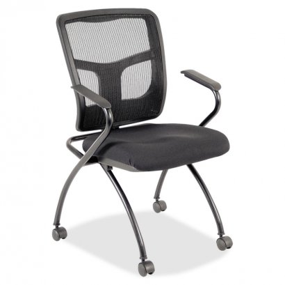 Mesh Back Fabric Seat Nesting Chairs 84374