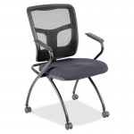 Mesh Back Fabric Seat Nesting Chairs 8437405