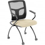 Lorell Mesh Back Nesting Chair with Armrests 84374007