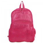 Mesh Backpack, 12 x 5 x 18, Pink EST113960BJENR