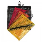 Vaultz Mesh Storage Bags, Assorted Colors, 4/PK IDEVZ01211