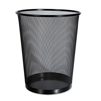 UNVDS-019 Mesh Wastebasket, 18qt, Black UNV20008