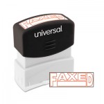 UNV10054 Message Stamp, FAXED, Pre-Inked One-Color, Red UNV10054