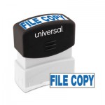 UNV10104 Message Stamp, FILE COPY, Pre-Inked One-Color, Blue UNV10104