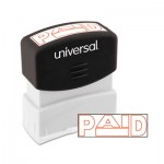 UNV10062 Message Stamp, PAID, Pre-Inked One-Color, Red UNV10062