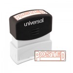 UNV10065 Message Stamp, POSTED, Pre-Inked One-Color, Red UNV10065