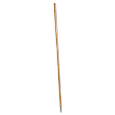 BWK 138 Metal Tip Threaded Hardwood Broom Handle, 1 1/8 dia x 60, Natural BWK138