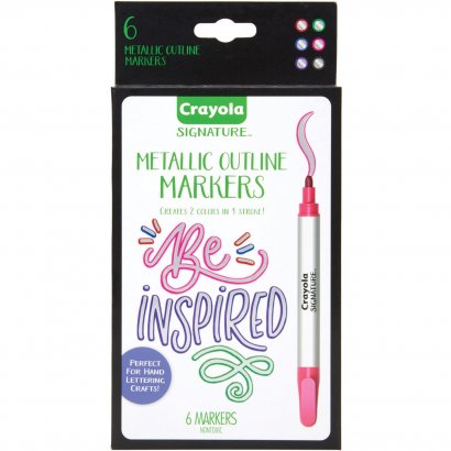 Crayola Metallic Outline Paint Markers 586701