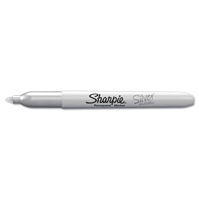 Sharpie Metallic Permanent Marker, Metallic Silver, Dozen SAN39100