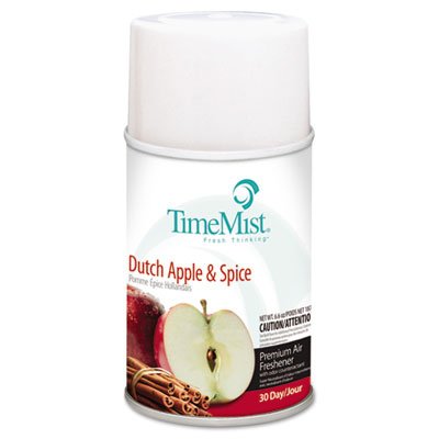 Timemist 1042818 Metered Fragrance Dispenser Refill, Dutch Apple & Spice, 6.6 oz, Aerosol TMS334701TMCA