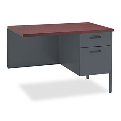 HON Metro Classic Series Workstation Return, Right, 42w x 24d, Mahogany/Charcoal HONP3235RNS