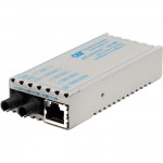 Omnitron Systems miConverter 10/100 ST Single-Mode 30km US AC Powered 1101-1-1
