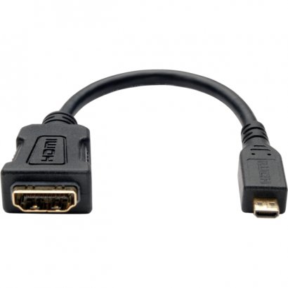 Tripp Lite Micro HDMI Male ( Type D ) to HDMI Female Adapter, 6 Inch P142-06N-MICRO