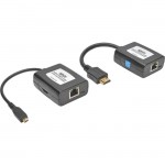 Micro-HDMI to HDMI over Cat5/Cat6 Active Extender Kit, 1080p @ 60 Hz,USB Powered B126-1A1-U-MCRO