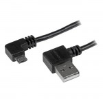StarTech Micro-USB Cable with Right-Angled Connectors - M/M - 2m (6ft) USB2AUB2RA2M