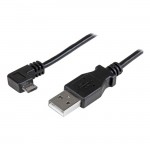 StarTech Micro-USB Charge-and-Sync Cable M/M - Right-Angle Micro-USB - 24 AWG - 2m (6ft.) USBAUB2MRA