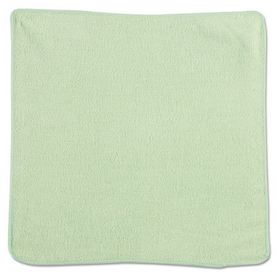Microfiber Cleaning Cloths, 12 x 12, Green, 24/Pack RCP1820578