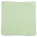 Microfiber Cleaning Cloths, 12 x 12, Green, 24/Pack RCP1820578