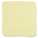 RCP 1820580 Microfiber Cleaning Cloths, 12 x 12, Yellow, 24/Bag RCP1820580