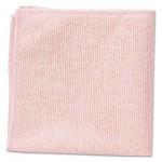 Rubbermaid Commercial Microfiber Cleaning Cloths, 16 x 16, Pink, 24/Pack RCP1820581