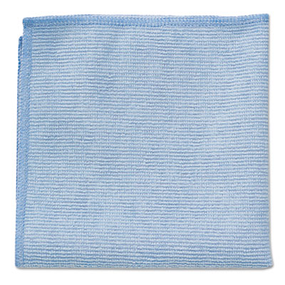 Rubbermaid Commercial Microfiber Cleaning Cloths, 16 X 16, Blue, 24/Pack RCP1820583