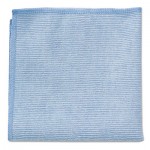 Rubbermaid Commercial Microfiber Cleaning Cloths, 16 X 16, Blue, 24/Pack RCP1820583