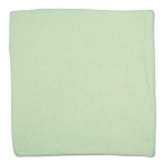 RCP 1820582 Microfiber Cleaning Cloths, 16 X 16, Green, 24/Pack RCP1820582