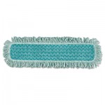 Rubbermaid Commercial HYGENE FGQ42600GR00 Microfiber Fringed Dust Mop Pad, 24w x 9d, Green RCPQ42600GR00