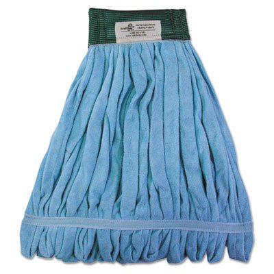 BWKMWTM-B Microfiber Looped-End Wet Mop Heads, Medium, Blue, 12/Carton, 12/Carton BWKMWTMBCT