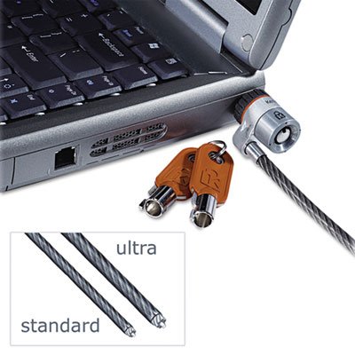 K67723US MicroSaver Keyed Ultra Laptop Lock, 6ft Steel Cable, Two Keys KMW67723