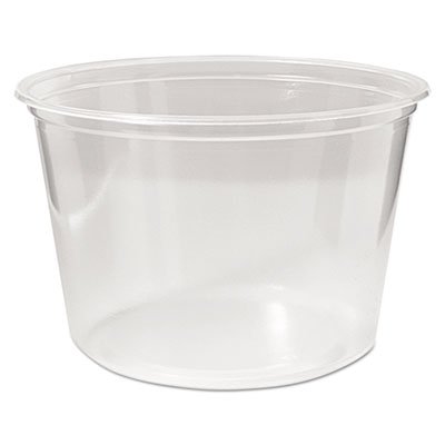 9505102 Microwavable Deli Containers, 16 oz, Clear, 500/Carton FABPK16SC