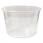 9505102 Microwavable Deli Containers, 16 oz, Clear, 500/Carton FABPK16SC