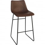 Lorell Mid-century Modern Sled Guest Stool 42958