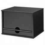 Victor Midnight Black Collection Desktop Organizer, 13 3/10 x 10 1/2 x 9 1/5, Wood VCT47205