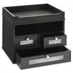 Victor Midnight Black Collection Tidy Tower, 12 4/5 x 10 3/5 x 10 9/10, Wood VCT55005