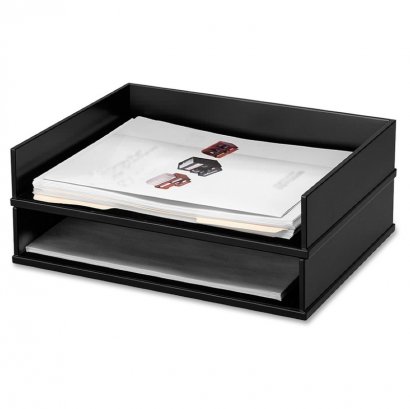 Midnight Black Stacking Letter Tray 11545