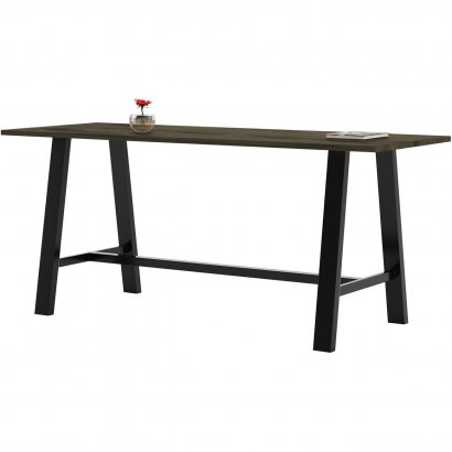 KFI Midtown Solid Wood Top 41"H Table 3684MTLFTB41