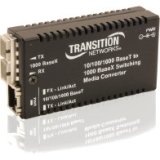 Transition Networks Mini 10/100/1000 Bridging Media Converter M/GE-PSW-LX-01-EU