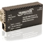 Transition Networks Mini 10/100/1000 Bridging Media Converter M/GE-PSW-LX-01-EU