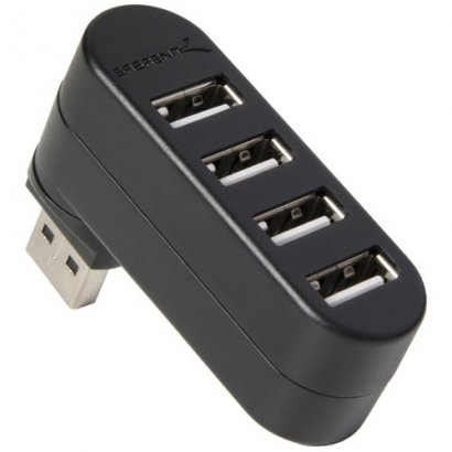 Sabrent Mini 4-Port USB 2.0 Rotating Hub HB-UMN4